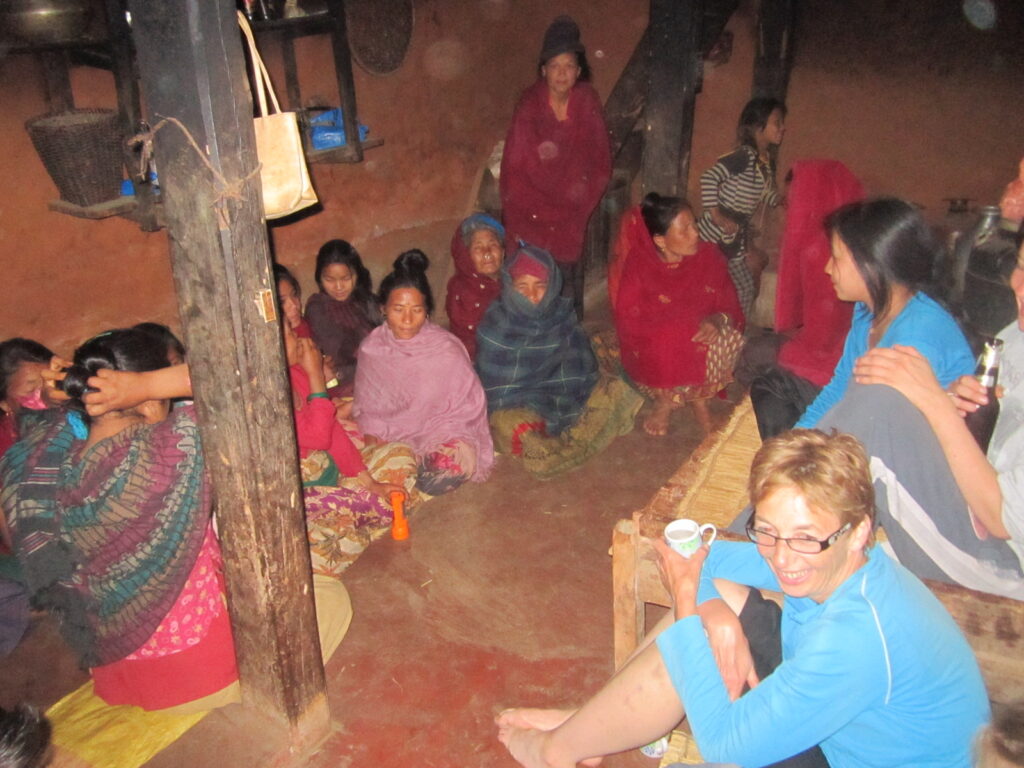 Evening in a village in Aathrai, eastern Nepal
